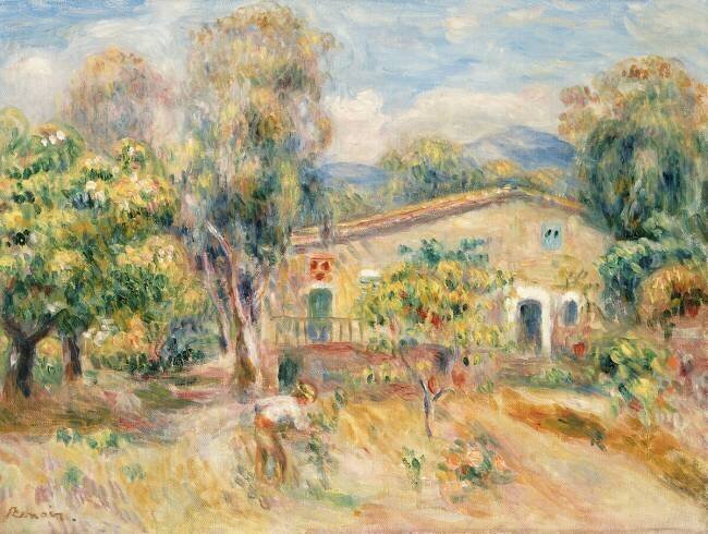 Collettes Farmhouse Auguste Renoir