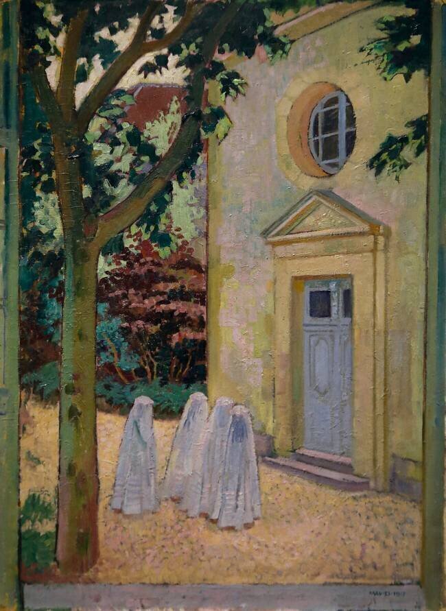 Communicants in front of the prioress' chapel Maurice Denis