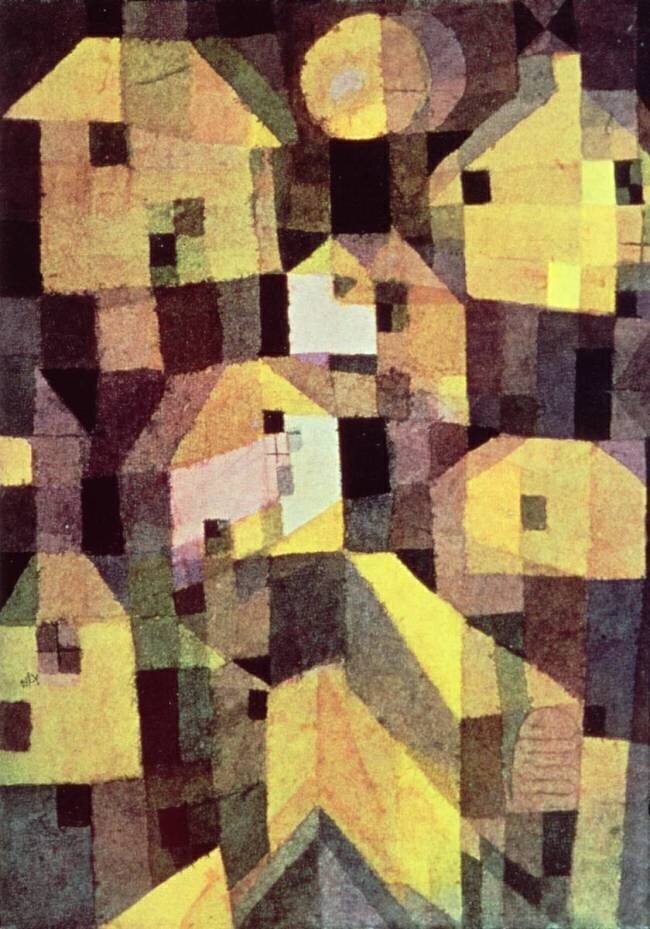 Composition of abstract houses Paul Klee