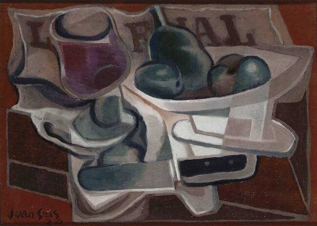 Compotier et verre Juan Gris