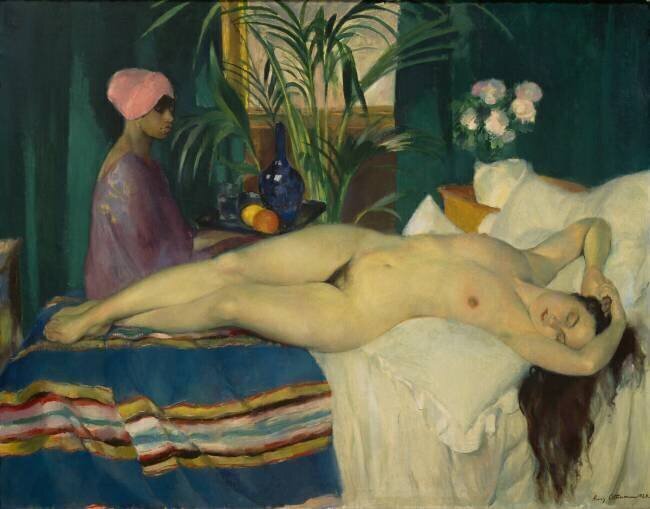 Courtisane endormie Henri Ottmann