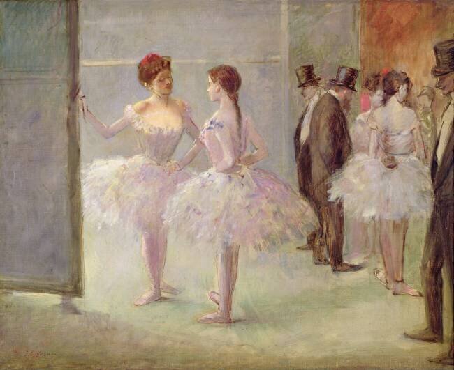 Dancers in the Wings at the Opera Jean-Louis Forain