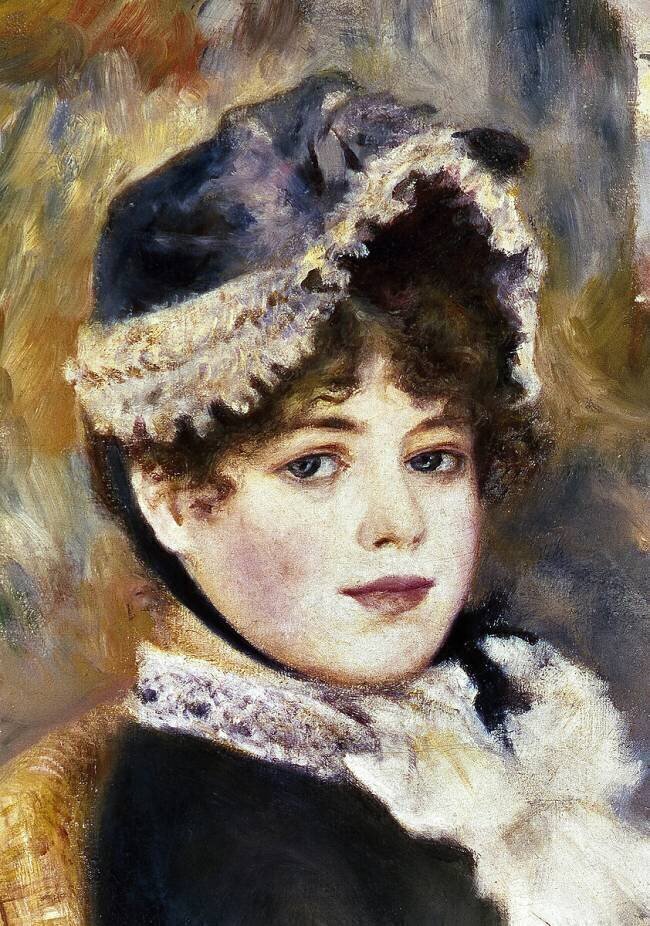 Detail of On the beach Auguste Renoir