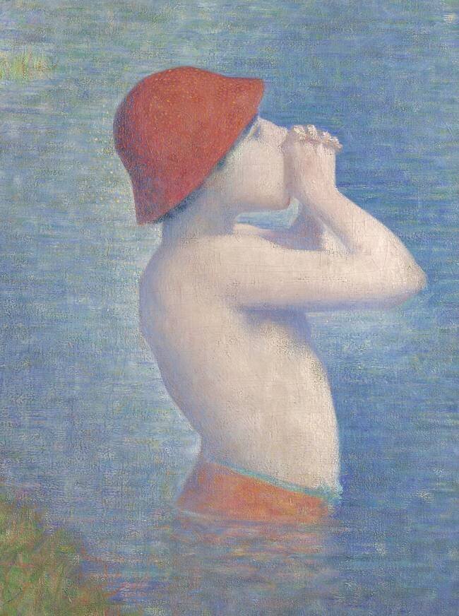 Detail of the Bathers at Asnières Georges Seurat