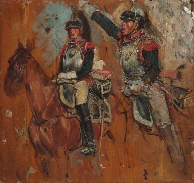 Deux cuirassiers, étude Jean-Louis-Ernest Meissonier
