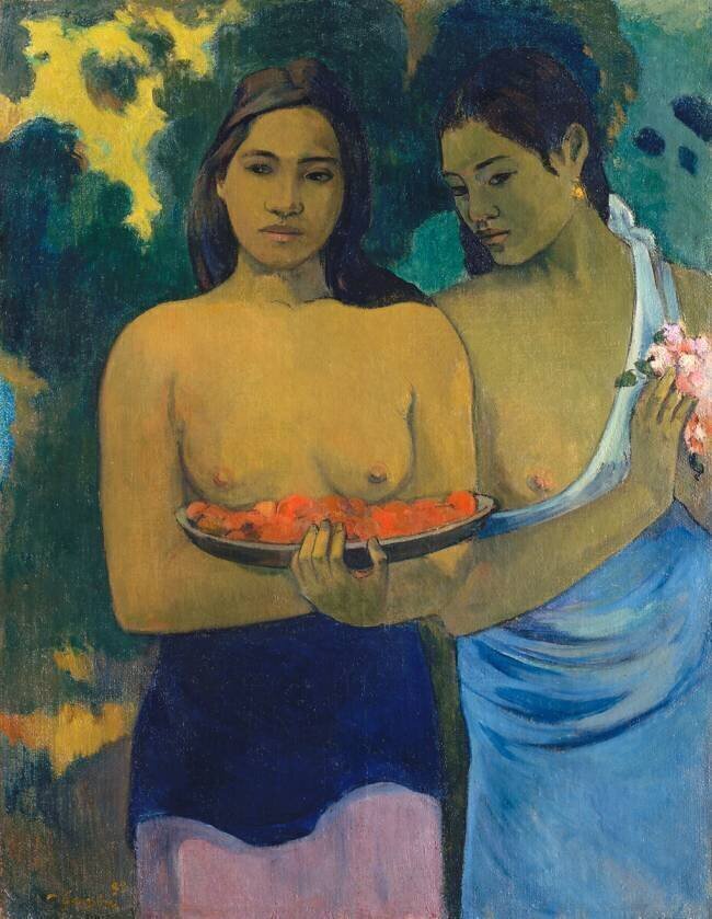 Deux tahitiennes Paul Gauguin