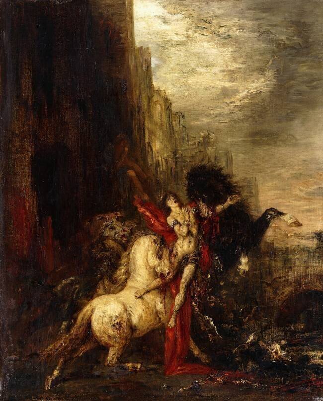 Diomedes Devoured by his Horses Gustave Moreau