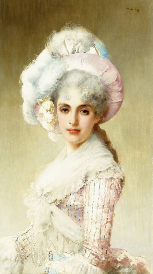 Elegant Lady in Pink Vittorio Matteo Corcos
