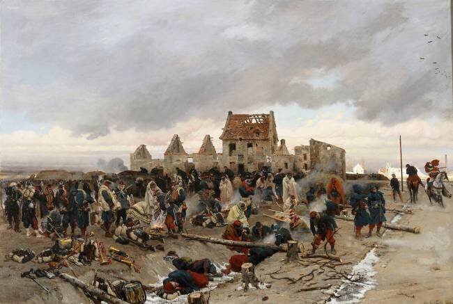 Episode du siège de Paris en 1870 Alphonse de Neuville