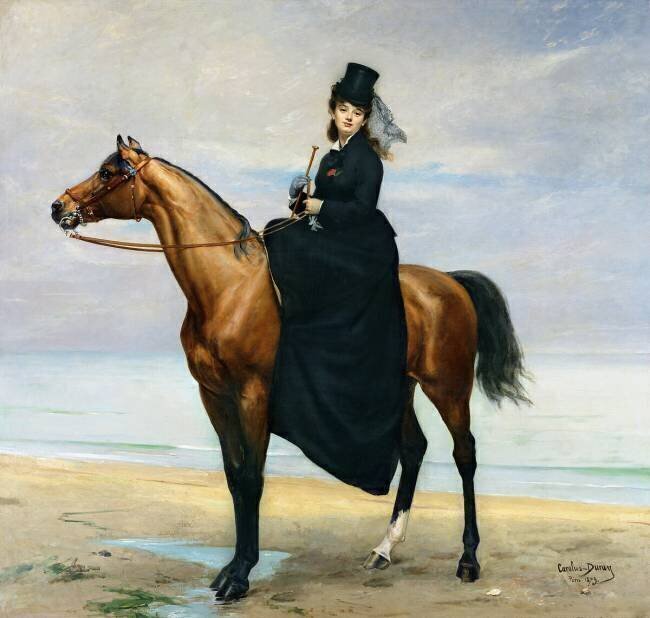 Equestrian Portrait of Mademoiselle Croizette Carolus-Duran