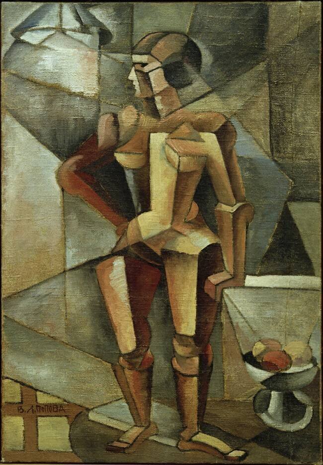 Étude modèle d'un nu cubiste  Lioubov Popova
