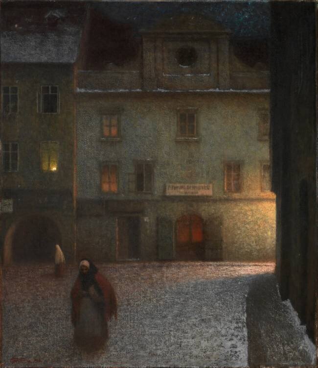 Evening Street Jakub Schikaneder