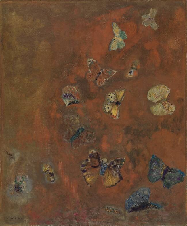 Evocation of Butterflies Odilon Redon
