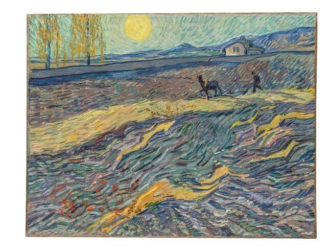 Farmer in a Field Vincent van Gogh