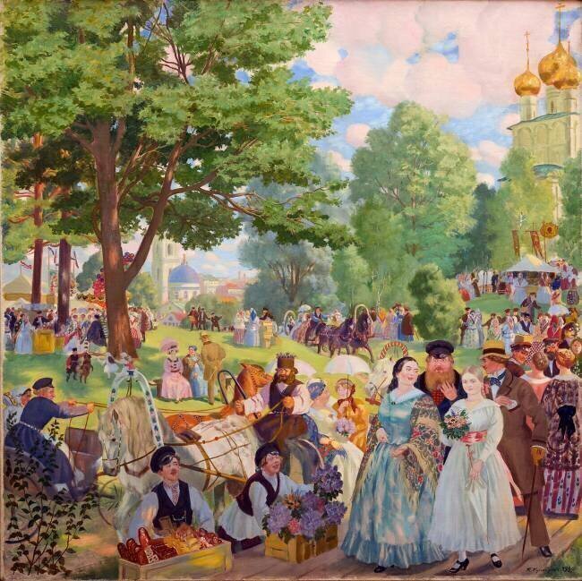 Feast of the Holy Trinity Boris Mikhailovich Kustodiev