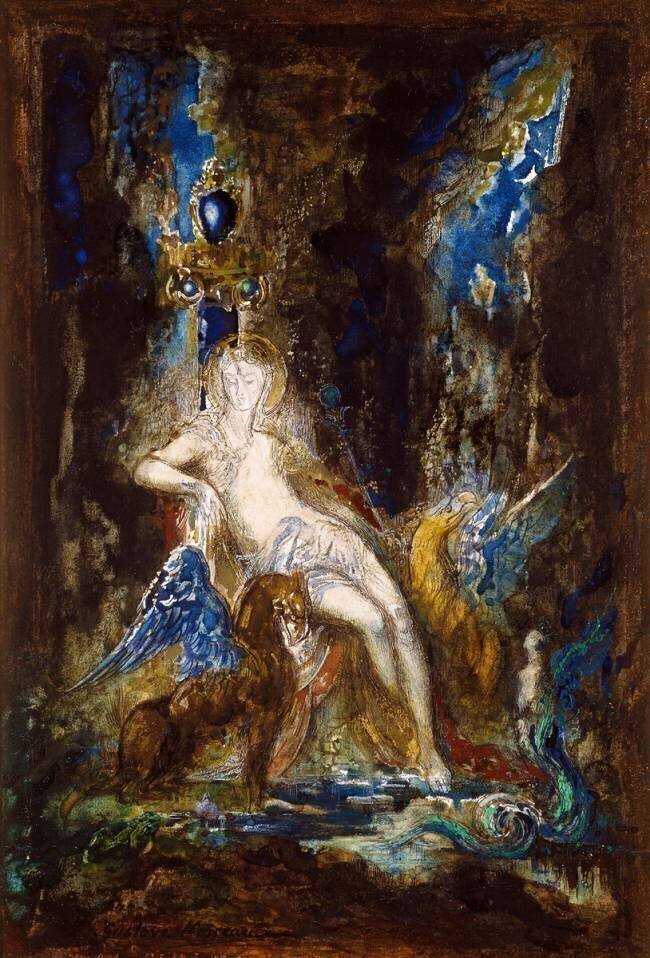 Fée aux griffons Gustave Moreau