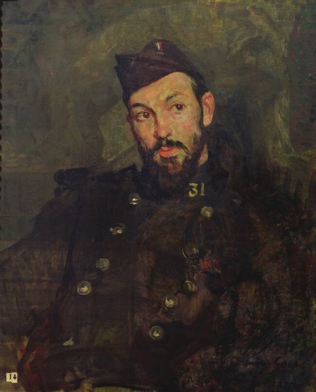 Felicien Cacan in Uniform Jacques-Emile Blanche