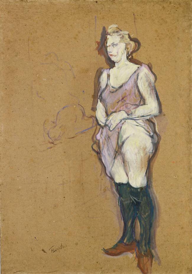 Femme de maison blonde Henri de Toulouse-Lautrec