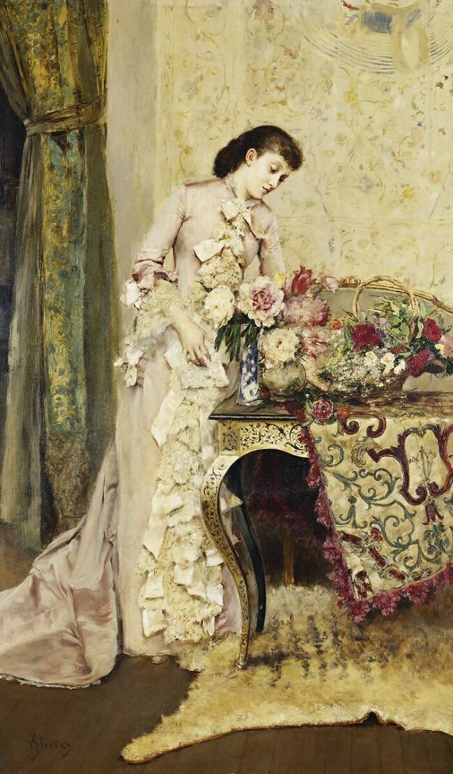 Flower Arranging Alfred Stevens