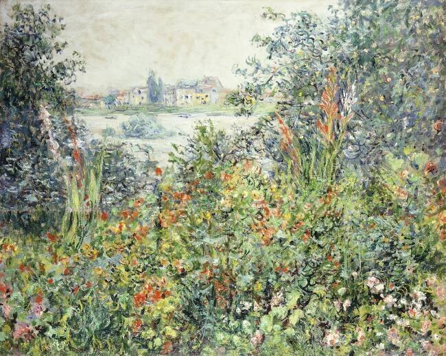 Flowers at Vetheuil Claude Monet