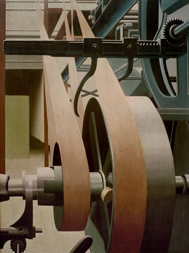Flywheel with belt drive Carl Grossberg