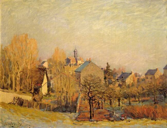 Frosty Morning in Louveciennes Alfred Sisley