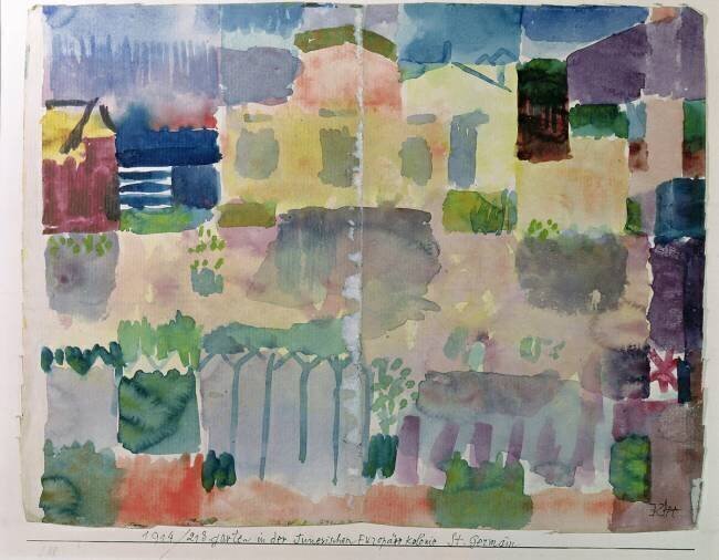 Garden in Saint-Germain, the European quarter of Tunis, 1914 Paul Klee