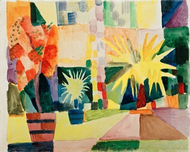 Garden on Lake Thun August Macke