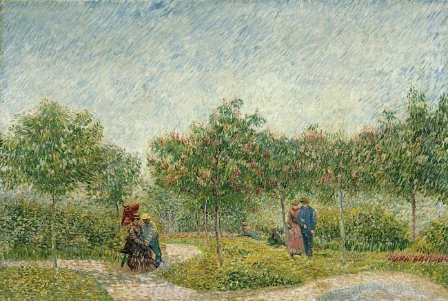 Garden with courting couples : square Saint-Pierre Vincent van Gogh