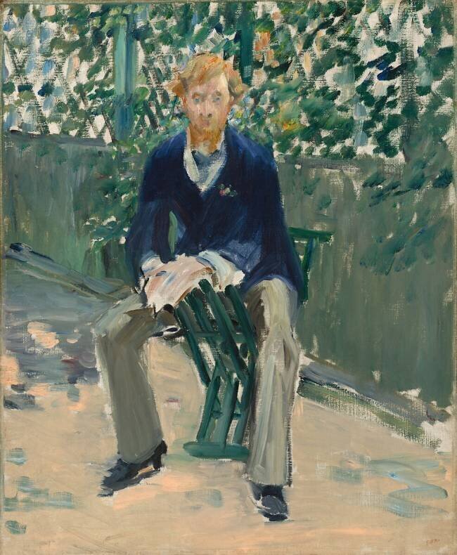 George Moore in the Artist's Garden Edouard Manet