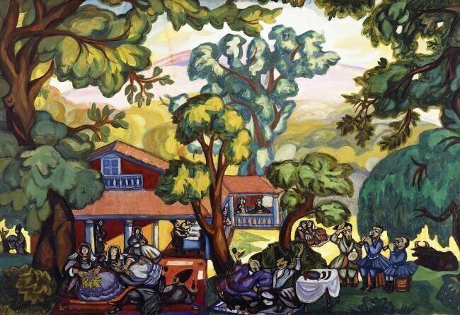 Georgian Scene Serguei Soudeïkine