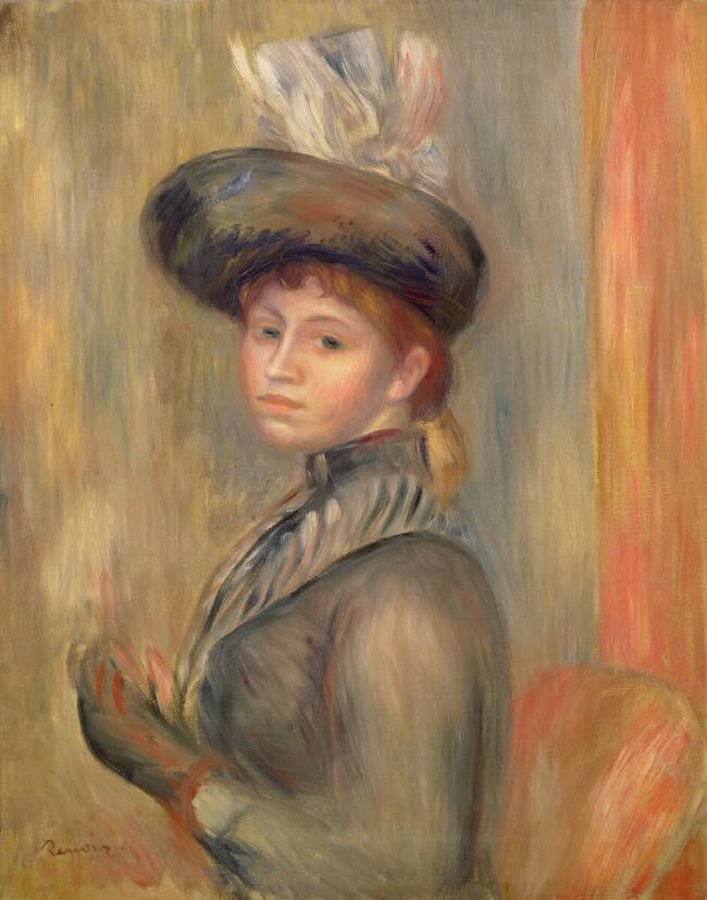 Girl in Grey-blue Auguste Renoir