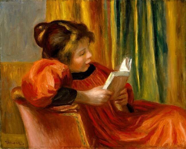 Girl Reading Auguste Renoir