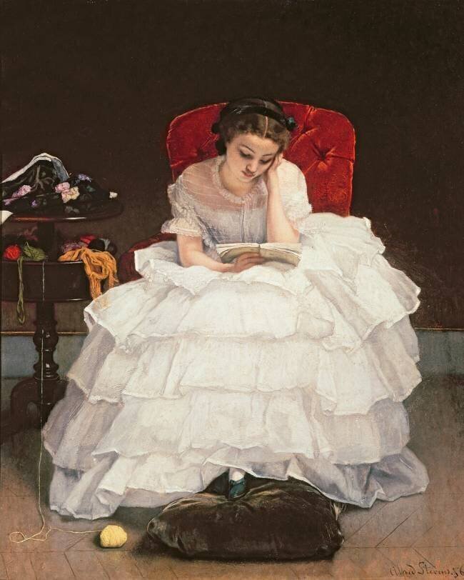 Girl Reading Alfred Stevens