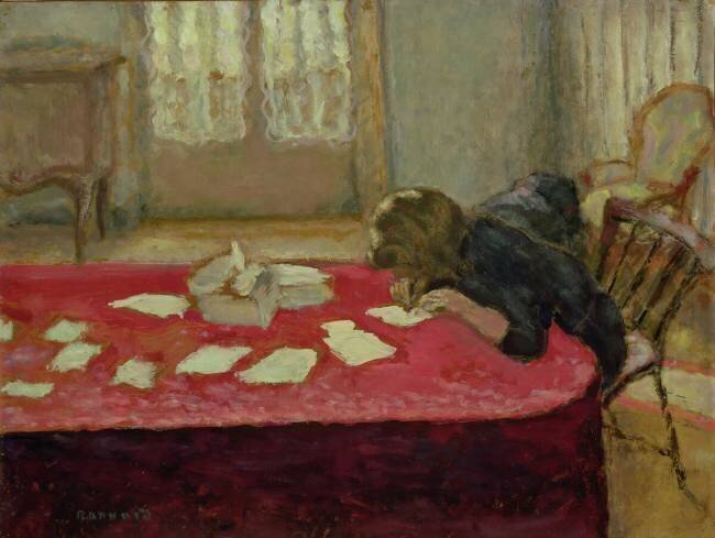 Girl Writing Pierre Bonnard