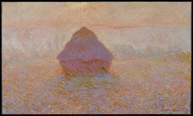 Grainstack, Sun in the Mist Claude Monet