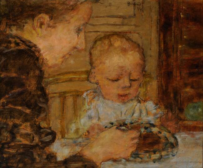 Grandmother and Child Pierre Bonnard