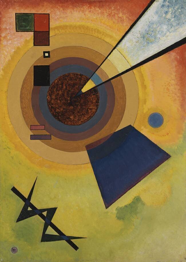 Green and Red Wassily Kandinsky