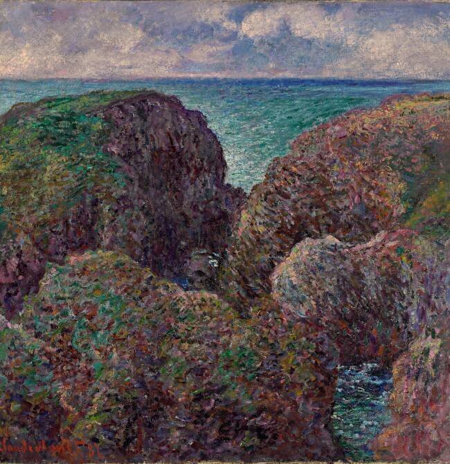 Group of Rocks at Port-Goulphar Claude Monet