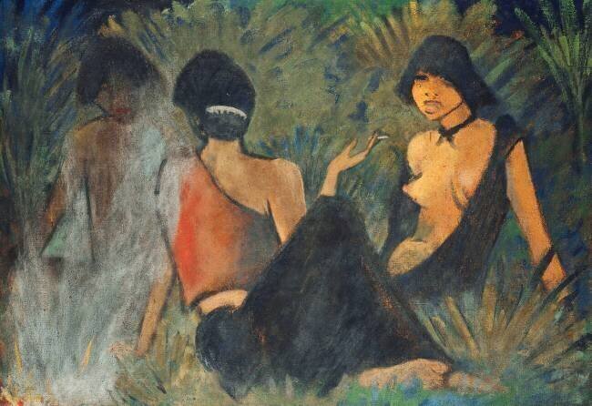 Gypsies by the Campfire Otto Mueller