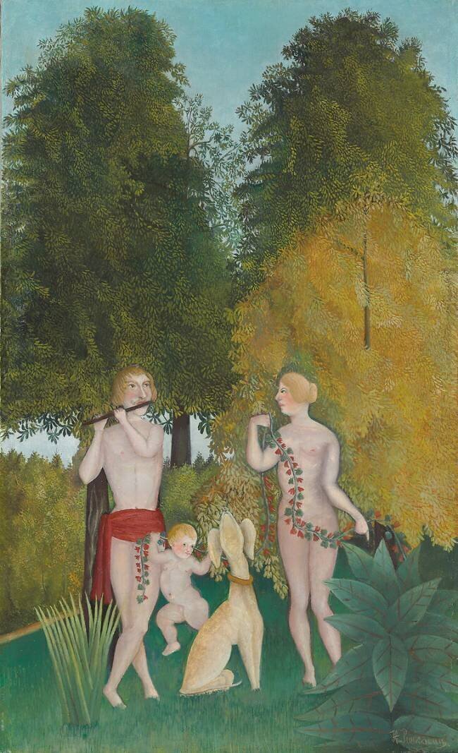 Happy Quartet Henri Rousseau