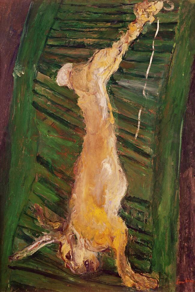 Hare on a green shutter Chaïm Soutine