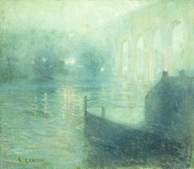 Harlem River at Night Ernest Lawson