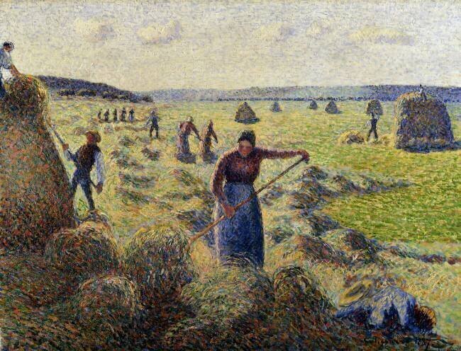 Harvesting Hay Camille Pissarro