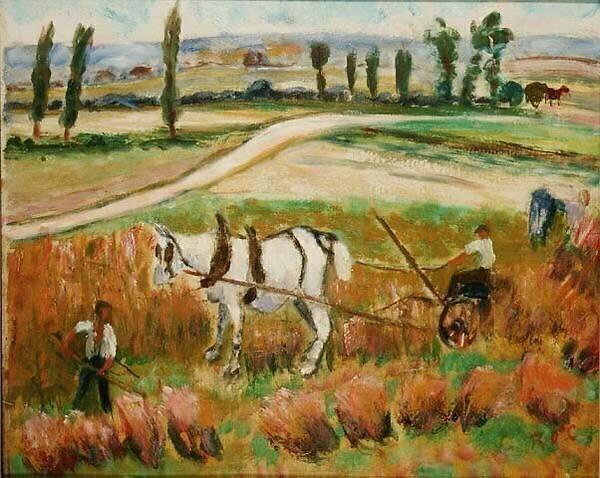 Harvesting with a White Horse Roderic O'Conor