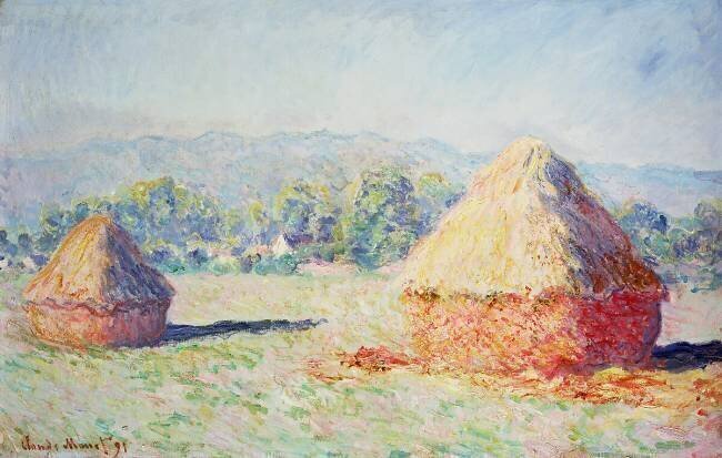 Haystacks in the Sun Claude Monet