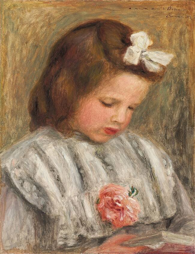 Head of a Girl Auguste Renoir