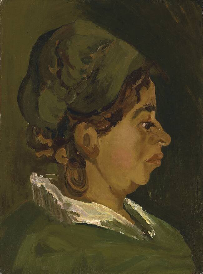 Head of a Peasant Woman: Right Profile Vincent van Gogh