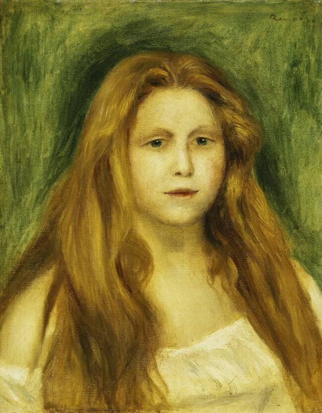 Head of Girl Auguste Renoir