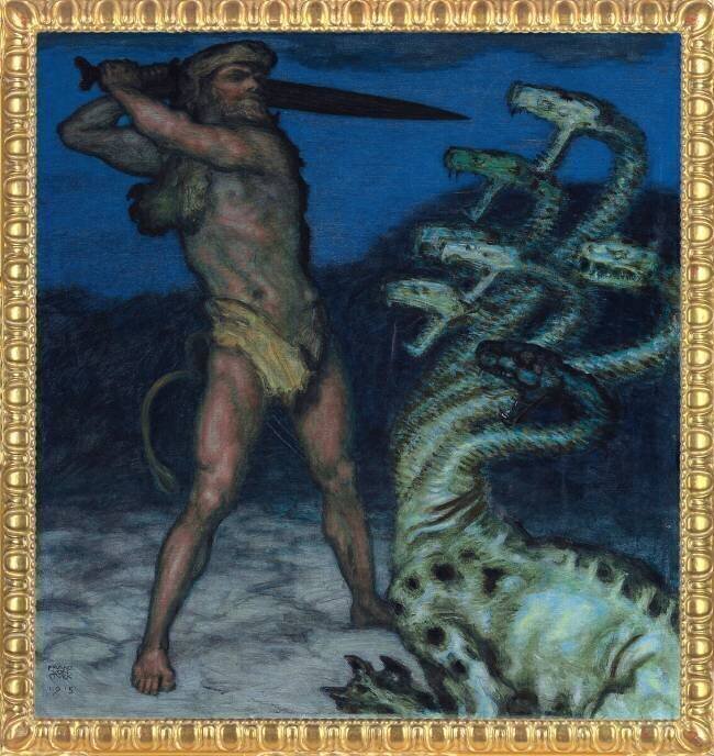 Hercules and Hydra Franz von Stuck